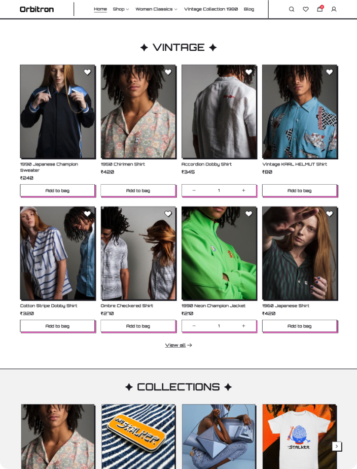 Amaze storefront theme preview
