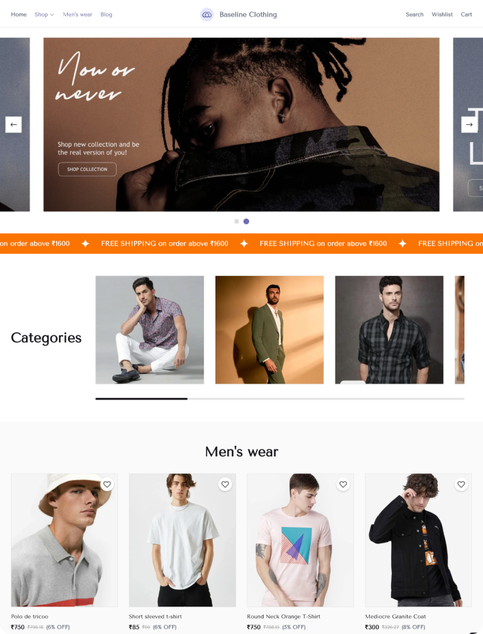 Helsinki storefront theme preview
