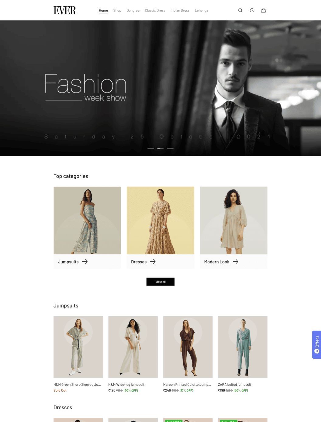 Mana storefront theme preview